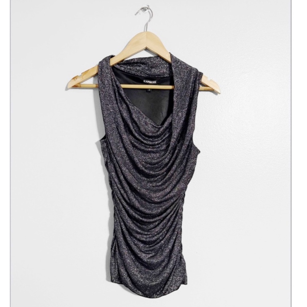 Express Shimmer Party Top